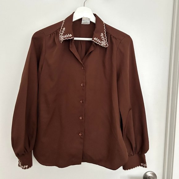 Vintage "Western" Button Up Blouse - Picture 2 of 6